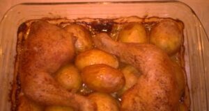 Poulet grillé pommes de terre
