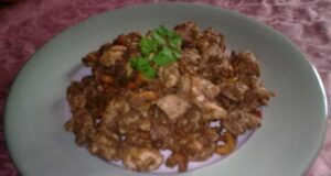 Poulet Garam Massala aux raisins secs et noix de cajou