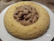Couronne de boulgour et boeuf stroganoff