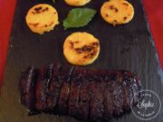 Magret de canard mariné salé-sucré