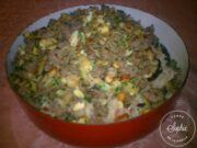 Ragoût à la viande, aux aubergines et au riz – Maklouba
