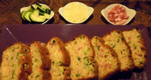 Cake aux courgettes, lardons et fromage