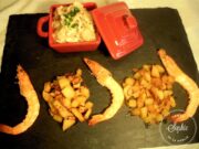Marmite de fruits de mer et croustillant de pommes de terre