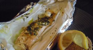 Papillote de saumon aux épices