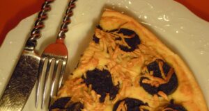 Tarte de boudin noir aux deux pommes
