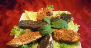 Filets croustillants de poulet au sésame et au pavot