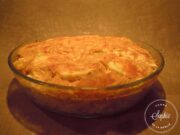 Gratin de riz aux oeufs et tomates crémées