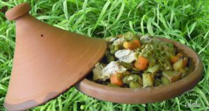 Tajine de poulet aux fèves