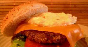 Cheeseburger aux oignons