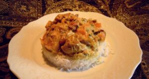 Curry d’agneau bio salé sucré