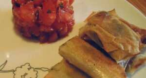 Petits paquets d’herbes croustillants