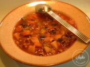 Soupe de légumes aux cornilles