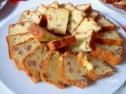 Cake au jambon, gruyère et olives vertes