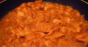 Poulet épicé aux pommes