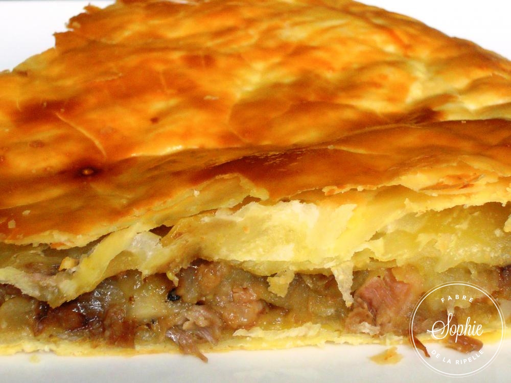 Tourte Au Canard Confit Et Aux Pommes