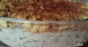 Crumble de poulet aux champignons