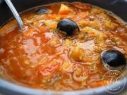 Soupe de légumes aux olives