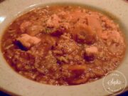 Soupe de poulet, riz complet et quinoa