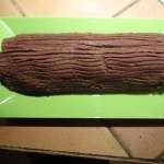 Bûche de Noël aux marrons sans gluten 11