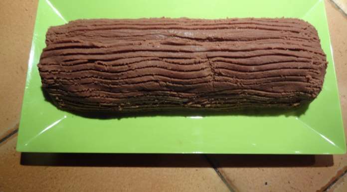 Bûche de Noël aux marrons sans gluten 11