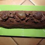 Bûche de Noël aux marrons sans gluten 15