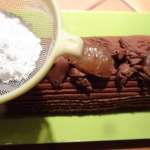 Bûche de Noël aux marrons sans gluten 16