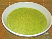 Crème de salade au poulet et châtaigne