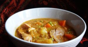 Soupe de légumes au canard
