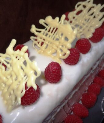 Gâteau aux framboises