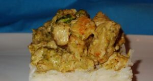 Poulet sauce pistaches