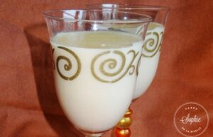 Semoule au lait à la rose