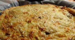 Pizza crème poulet pomme
