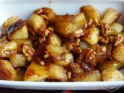 Pommes caramélisées cannelle et noix