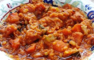 Salade de lentilles corail et légumes