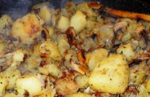 Poêlée de pommes de terre aux champignons