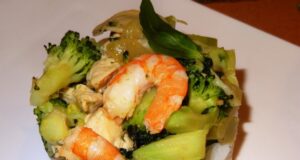 Poulet sauté aux crevettes