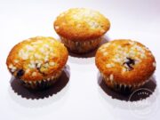 Muffins aux myrtilles et au sucre