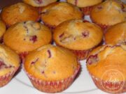 Muffins framboises chocolat blanc (dédiés à Carole)