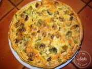 Quiche brocolis champignons ricotta