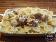 Pâtes au poulet chorizo sauce crème