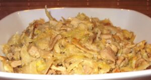 Fricassée de poulet et fenouil flambés au pastis