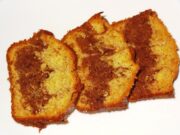 Gâteau marbré bananes plantains et cacao