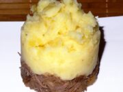 Parmentier de canard au coeur d’oignon confit au miel