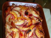 Gratin de brugnons à la cannelle