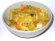 Légumes braisés au lait de coco