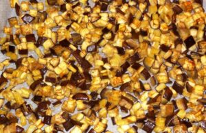 Mirepoix d’aubergines grillées