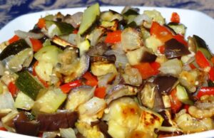Mirepoix de légumes du soleil grillés