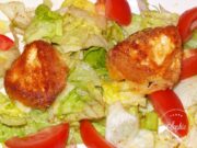 Salade au coulommiers frit