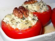 Tomates farcies au chèvre et basilic