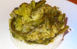 Légumes verts braisés à l’huile d’olive
